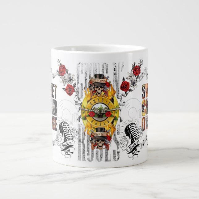 taza jumbo diseño THE GUNS AND ROSES Jumbo-Tasse (Vorderseite)