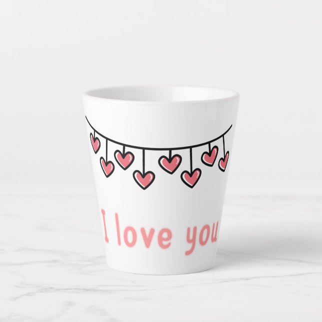 Taza Latte Suspiros Colección Con Mucho Amor ❤️  Milchtasse (Vorderseite)