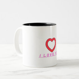 taza love mon zweifarbige tasse