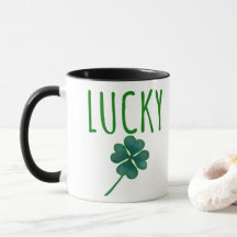 Taza Lucky Clover St Patricks Day 
