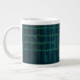 Taza matrix hacker computers programmer 3 Jumbo-Tasse