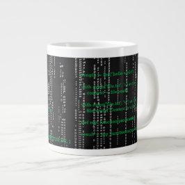 Taza matrix hacker phyton programmer 1 Jumbo-Tasse