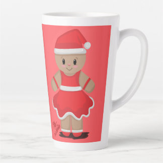 Taza para café latte con muñeco de gengibre  milchtasse