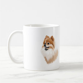 Taza perro pomerania kaffeetasse