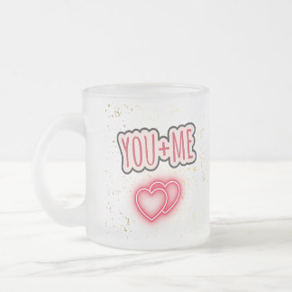 Taza semitransparente You + Me Mattglastasse