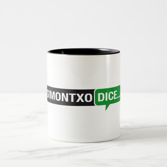 Taza Simontxo Würfel… Zweifarbige Tasse (Mittel)