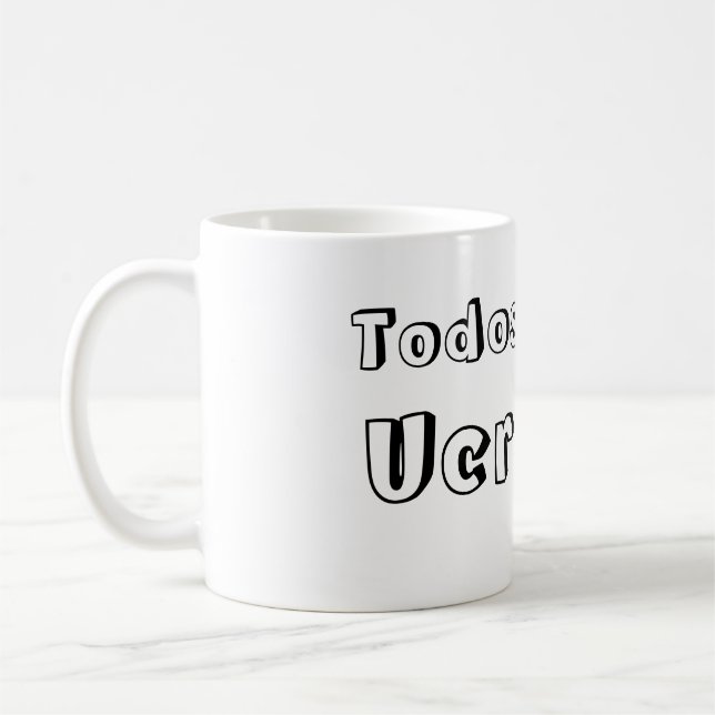 Taza todos somos Ucrania Kaffeetasse (Links)