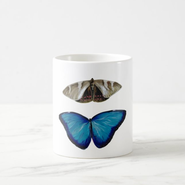 Tazas de dos Mariposas Hermosas Kaffeetasse (Mittel)