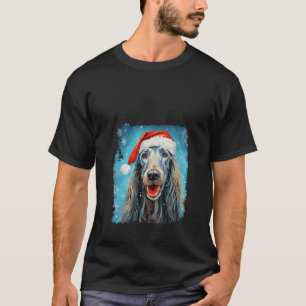 Tazy Saluki Christmas Long Hair Dog Tazi / Neck T-Shirt