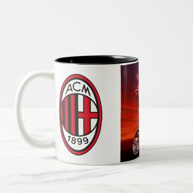 Tazza Milan calcio Zweifarbige Tasse (Links)