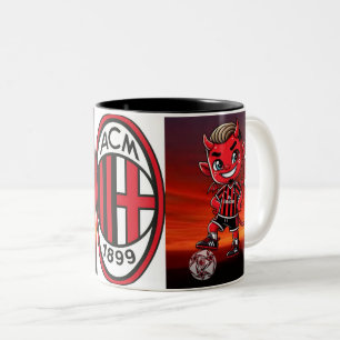 Tazza Milan Fußball Zweifarbige Tasse