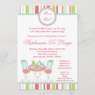 {TBA} 5x7 Moderne Teeparty-Baby- Shower-Einladung Einladung