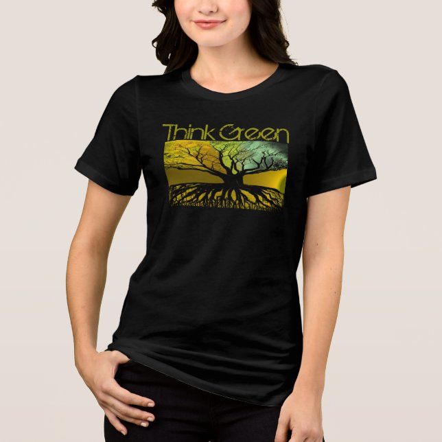 TBA AWARD WINNER! Denke ökologisch Roots T - Shirt (Vorderseite)