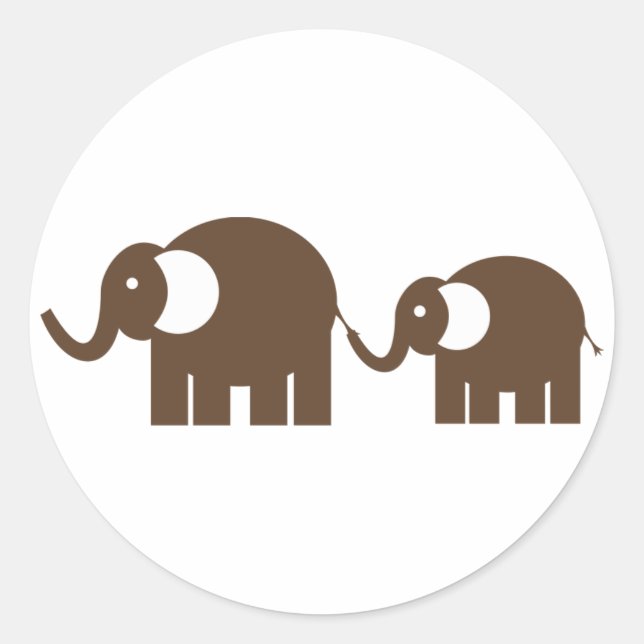 {TBA} Brown Elephants Stickers (Vorderseite)