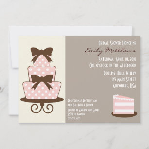 {TBA} Chic Pink & Brown Einladung