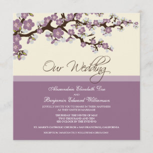 {TBA} Faire-part de mariage en fleurs de cerisiers