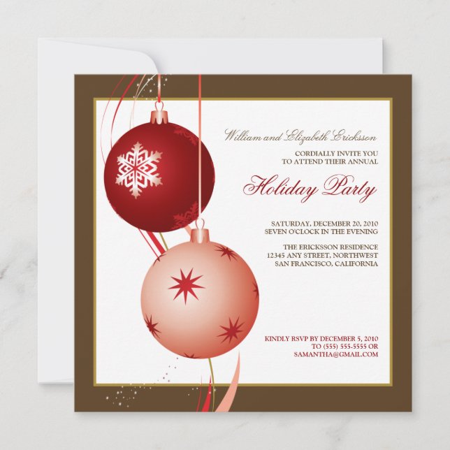 {TBA} Festivals-Feiertag-Einladung (braun) Einladung (Vorderseite)