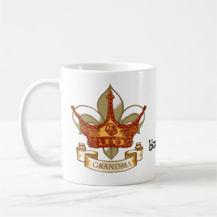 TBA-Kronenbanner-Queen-Oma-Tasse Kaffeetasse
