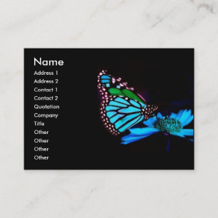 - TBA - Schmetterling im blauen Licht Visitenkarte