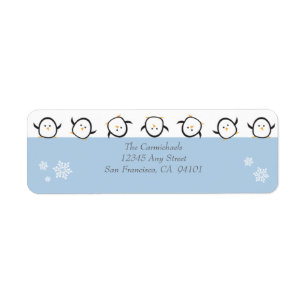 {TBA} Wunderliche Pinguin-Adressen-Etiketten