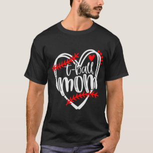 Tball MAMA T ball Girls T-ball Herz T-Shirt