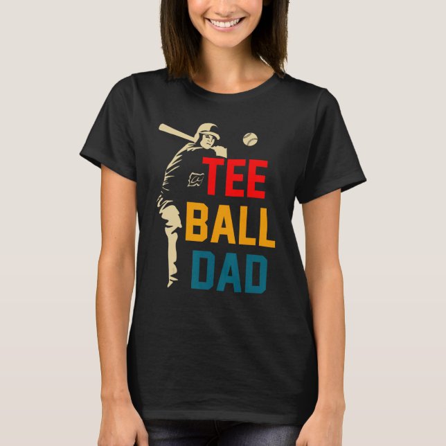 Tball Vater T-Shirt Ball Vater Ball Daddy Sport Va (Vorderseite)