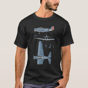 Tbd DevaatorAmerican Ww2 Torpedo Bomber Bluepri T-Shirt