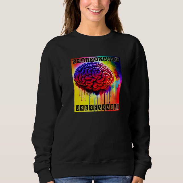 TBI Strong  Traumatic Brain Injury  1 Sweatshirt (Vorderseite)