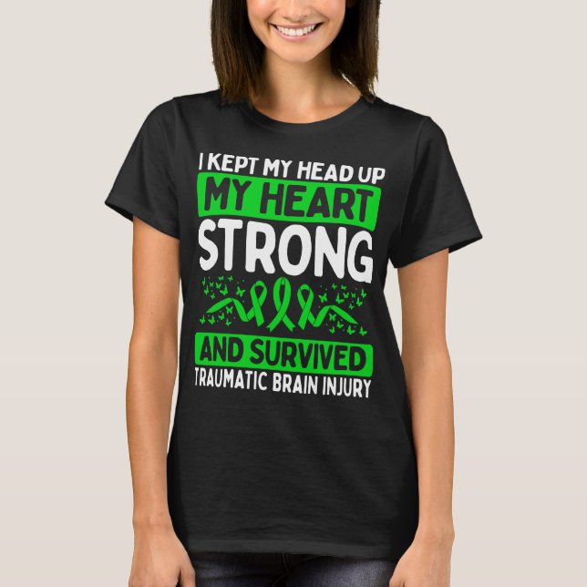TBI Survivor Traumatic Brain Injury Awareness T-Shirt (Vorderseite)
