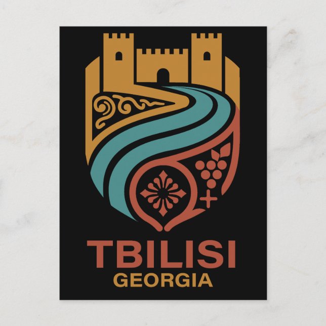 Tbilisi Georgia Postkarte (Vorderseite)