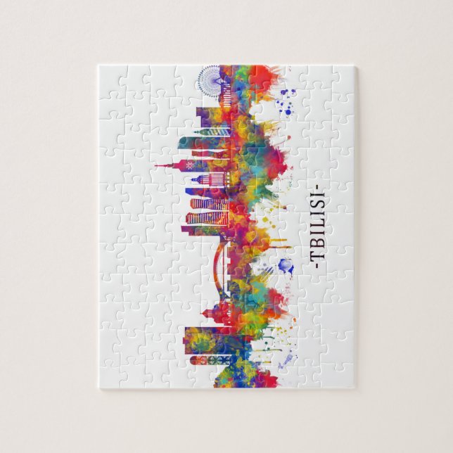 Tbilisi Georgia Skyline (Vertikal)