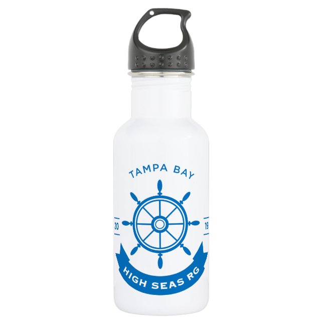 TBM RG Wasser-Flasche - Weiß Edelstahlflasche (Vorderseite)