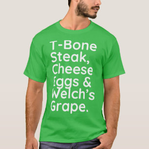 Tbone Steak Käseeier und Schweißweine T-Shirt