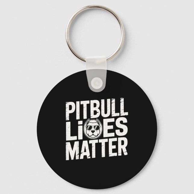 Tbull Lives - Ttie Lover Dog Love Pet Owner  Schlüsselanhänger (Vorderseite)