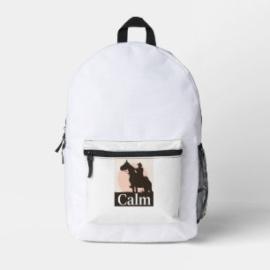 TCalm Horse Self Care Quote Hoodie - Minimalist Sl Bedruckter Rucksack