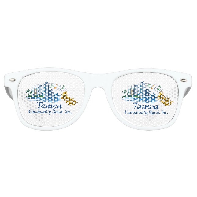 TCB Trumpet Logo Sunglasses Partybrille (Vorderseite)
