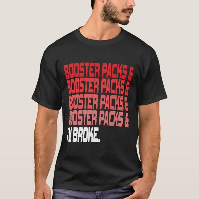 Tcg Trading Card Game - Funny Booster Packs Shirt (Vorderseite)