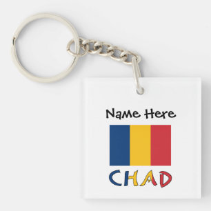 Tchad et Drapeau Tchadien Personnalisés