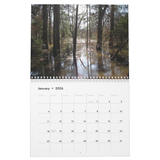 Tchefuncte würzt Kalender (Jan 2026)