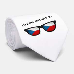 Tchéquie Shades texte et cravate couleur personnal