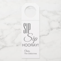 Tchin Tchin Hourra ! Étiquette pour bouteille