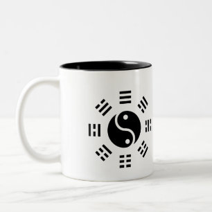 TCM-Organuhr Yin Yang Bagua Zweifarbige Tasse