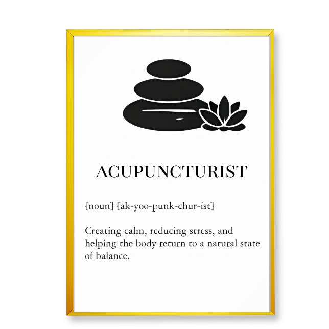 TCM Wall Art for Acupuncture Wall Chart Poster (Acupucture clinic wall decor art,  acupuncture wall chart)