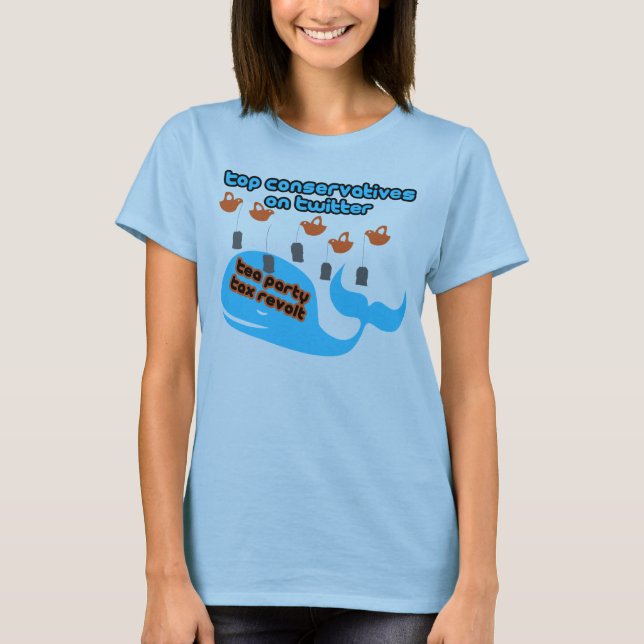 #tcot Steuer-Aufruhr-kundengebundener T - Shirt (Vorderseite)