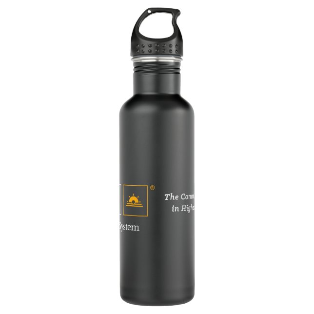 Tcs-schwarze Mattwasser-Flasche Edelstahlflasche (Vorderseite)