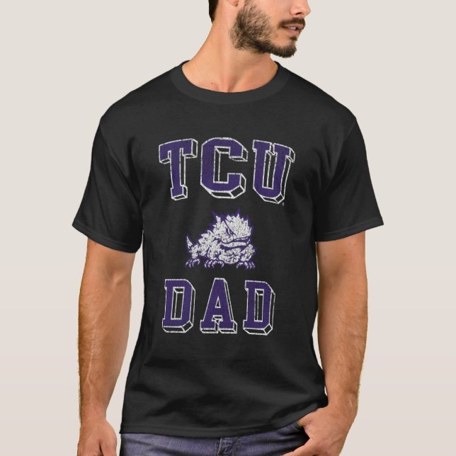 Tcu Horned Frogs Vater T-Shirt (Vorderseite)