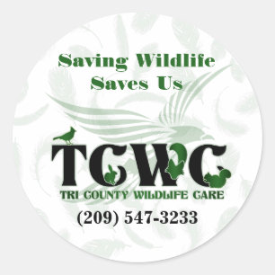 TCWC - Logo Sauver la faune Nous Sauvons Stickers