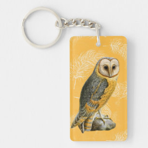 TCWC - Schleiereule Vintag Schlüsselanhänger