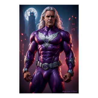 TD Phoenix. My Superhero. Purple power! Poster