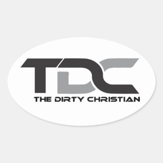 TDC Logo-Aufkleber Ovaler Aufkleber
